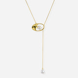 Talise Pearl Necklace with Freshwater Baroque Pearls in 18k Gold Vermeil