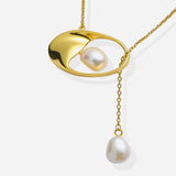 Talise Pearl Necklace with Freshwater Baroque Pearls in 18k Gold Vermeil