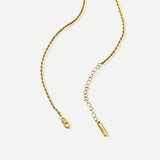Lait and Lune Ari Rope Chain Necklace in 18K Gold Vermeil on Sterling Silver