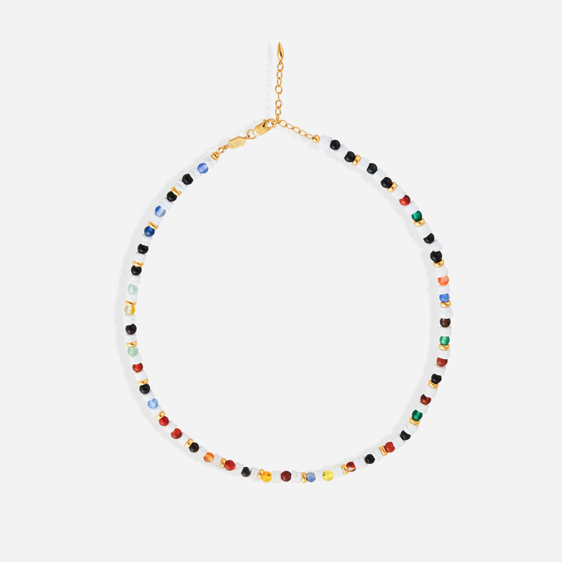 Aether Agate Beaded Necklace