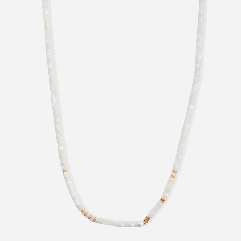 Brea Mother of Pearl Beaded Necklace