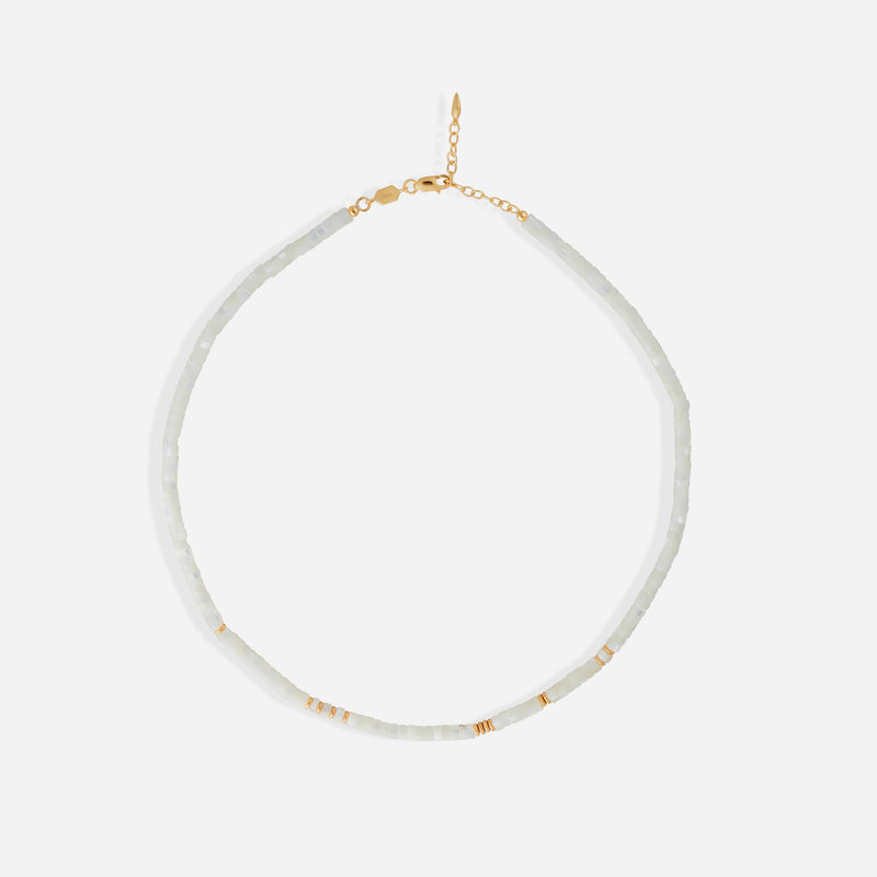 Brea Mother of Pearl Beaded Necklace