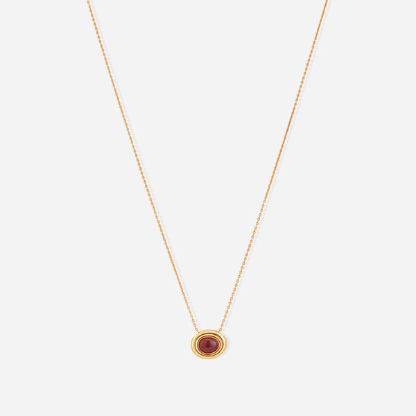 Terra Agate Pendant Necklace