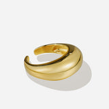 Lait and Lune Vortex Dome Ring in 18K Gold Vermeil on Sterling Silver
