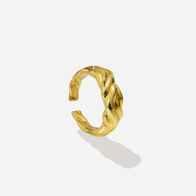 Lait and Lune Mica Ring in 18K Gold Vermeil on Sterling Silver