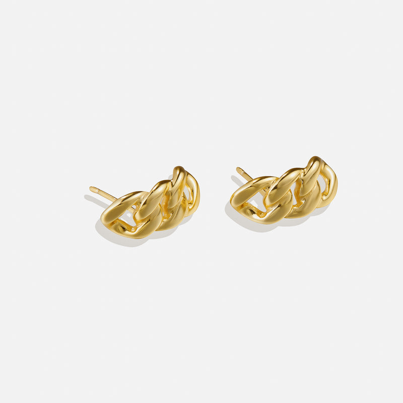Lait and Lune Syth Earrings in 18K Gold Vermeil on Sterling Silver