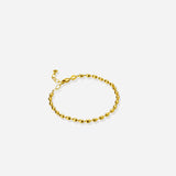 Lait and Lune Boa Beaded Bracelet in 18K Gold Vermeil on Sterling Silver