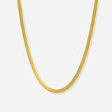 Addax Herringbone Necklace in 18K Gold Vermeil on 925 Sterling Silver