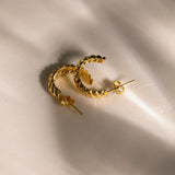 Lait and Lune Cadiz Hoop Earrings in 18K Gold Vermeil on Sterling Silver
