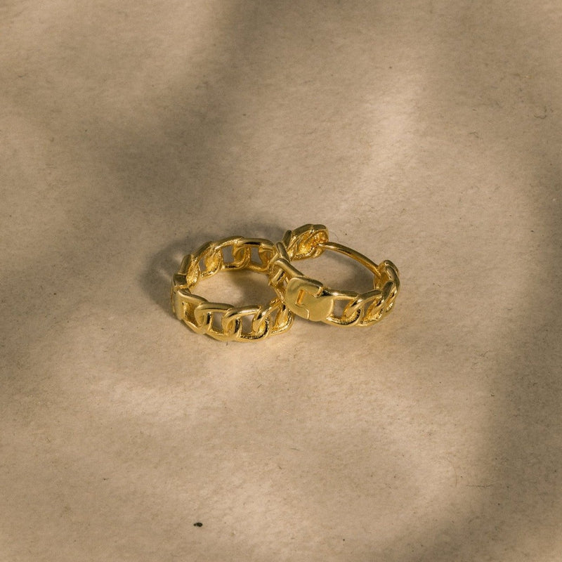 Lait and Lune Cerro Hoop Earrings in 18K Gold Vermeil on 925 Sterling Silver