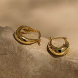Lait and Lune Gobi Hoop Earrings in 18K Gold Vermeil on Sterling Silver