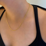 Lait and Lune Ari Rope Chain Necklace in 18K Gold Vermeil on Sterling Silver