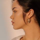 Talise Earrings with Freshwater Baroque Pearls in 18k Gold Vermeil on Sterling Silver