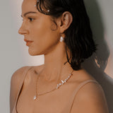 Nassa Necklace with Freshwater Baroque Pearls in 18k Gold Vermeil on Sterling Silver