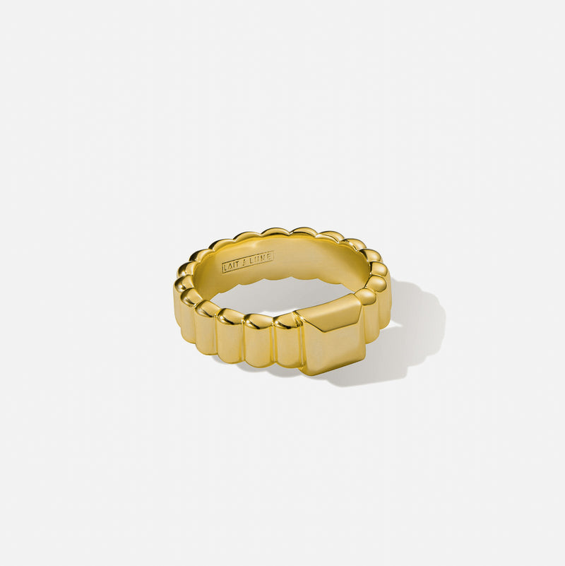 Lait and Lune Carnice Ring in 18K Gold Vermeil on Sterling Silver
