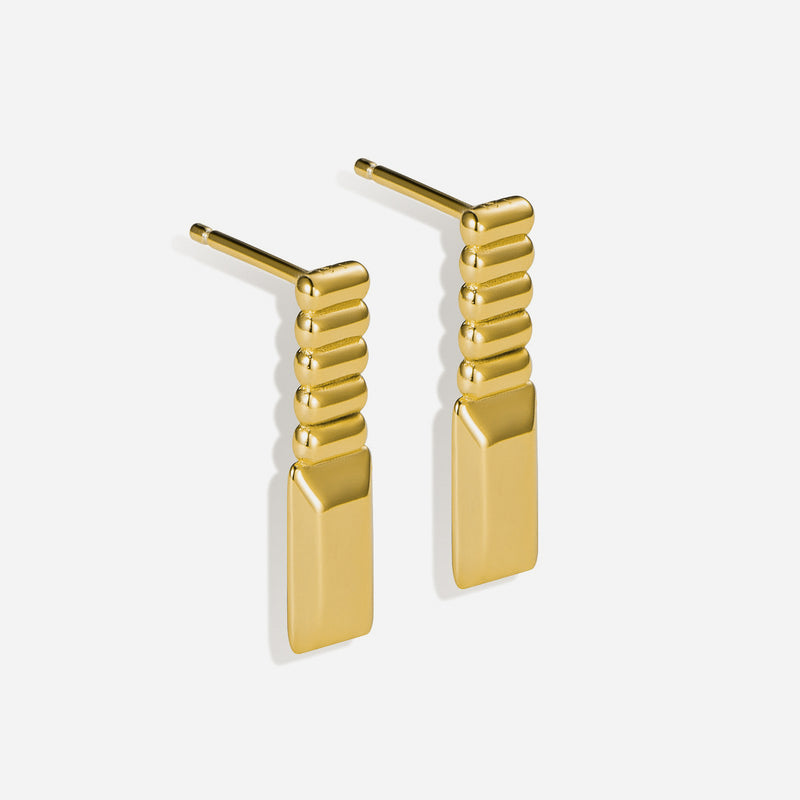 Lait and Lune Tuscan Earrings in 18K Gold Vermeil on Sterling Silver