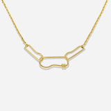 Lait and Lune Volute Necklace in 18K Gold Vermeil on Sterling Silver