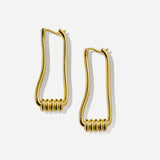 Lait and Lune Metope Earrings in 18K Gold Vermeil on Sterling Silver