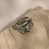Lait and Lune Thar Ring in Rhodium Vermeil on Sterling Silver