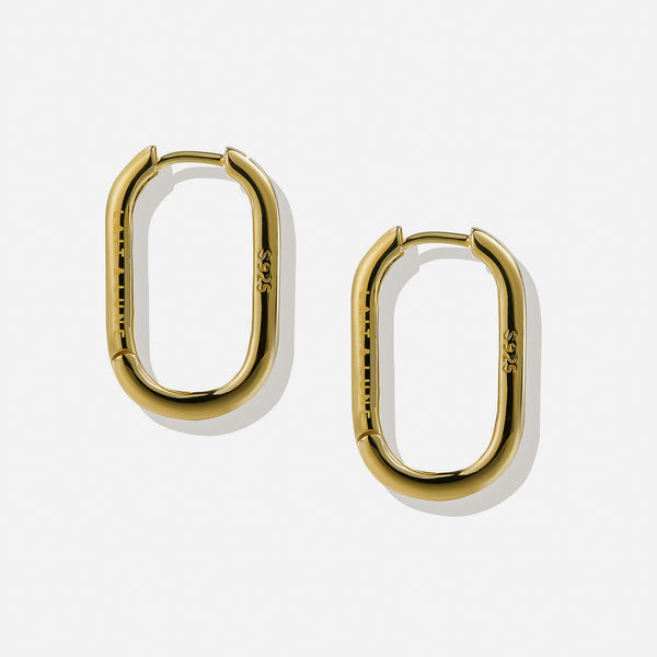 Lait and Lune Pyla Hoop Earrings in 18K Gold Vermeil on Sterling Silver