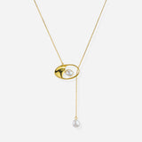 Talise Pearl Necklace with Freshwater Baroque Pearls in 18k Gold Vermeil