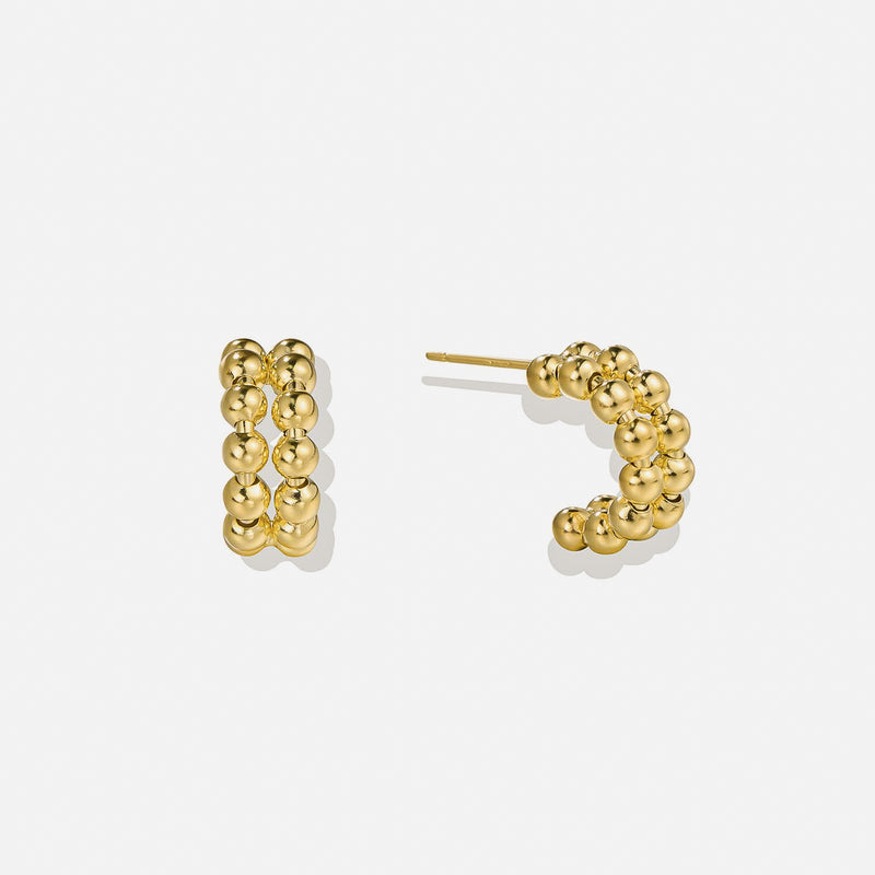 Lait and Lune Eden Earrings in 18K Gold Vermeil on Sterling Silver