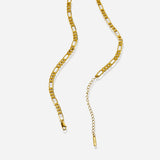 Lait and Lune Mesa Figaro Chain Necklace in 18K Gold Vermeil on Sterling Silver